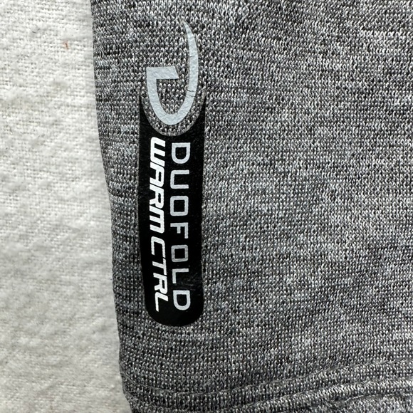 Champion Men's Gray Black Colorblock Quarter Zip Pullover Sweatshirt Size 2XL - Picture 3 of 13